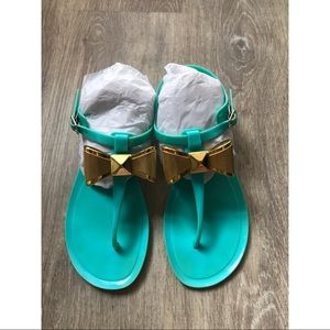 Kate spade tiffany blue jelly sandals